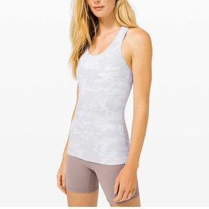Lululemon White Camo Racerback Tank